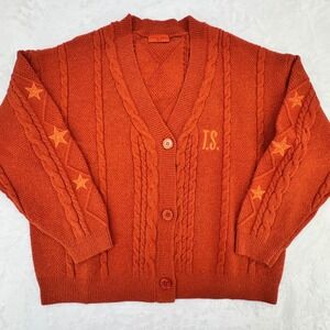 Official Taylor Swift The Life of a Showgirl Cardigan Sweater M/L Stars Sparkle